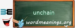 WordMeaning blackboard for unchain